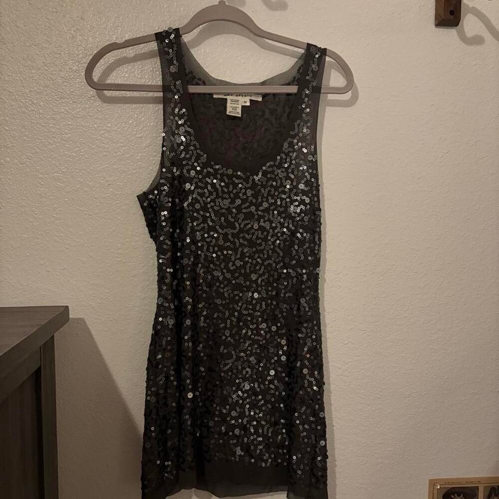 Max Studio Black Sequin Mini Dress